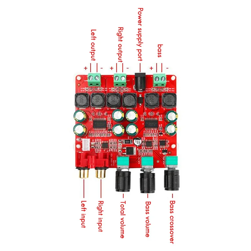 

2X TPA3118 Digital Power Amplifier Board 30W+30W+60W (Bass) High-Power 2.1-Channel Stereo Speaker Power Amplifier Board