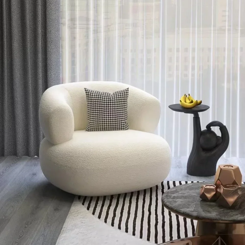 Apartamento design simples sala de estar criativo em forma de u sofá varanda quarto pequeno branco lazer moderno muebles móveis na moda