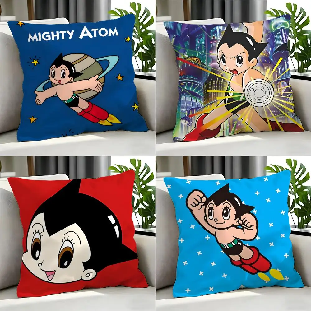 cartoon Astro Boy Cushion Cover Cushion Cover Set 4Pcs 50x50 45x45 40x40 Pillowcase Decorative Sofa Home Decor