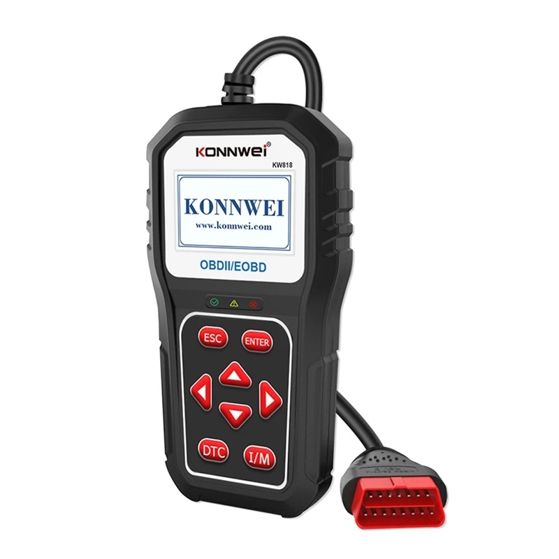 

Konnwei KW818 OBD2 сканер 12 В автомобильный диагностический инструмент диагностический сканер двигателя инструмент