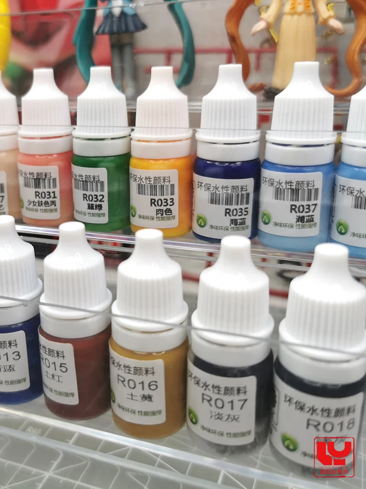 Pigment Coating Pen SM Water-based Hand Coating Solid Color Flexibility Soft Adhesive Paint Garage Kit R005-R052