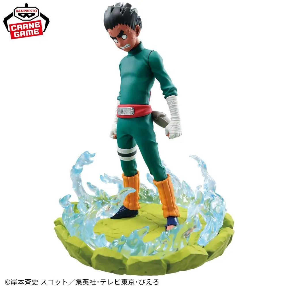 Genuine In Stock Bandai Banpresto Naruto Rock Lee Memorable Saga Anime Figure Model Boys Collectible Toys Kids Gift