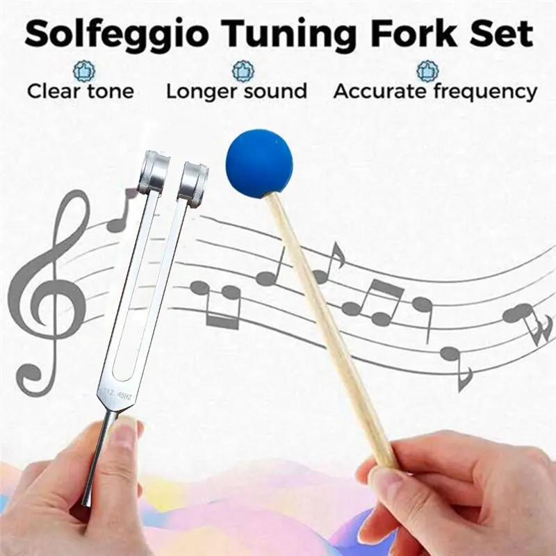 A89E-Tuning Fork Set, Tuning Fork For Music Chakra, Sound Therapy, Keep Body, Mind And Spirit In Perfect Harmony
