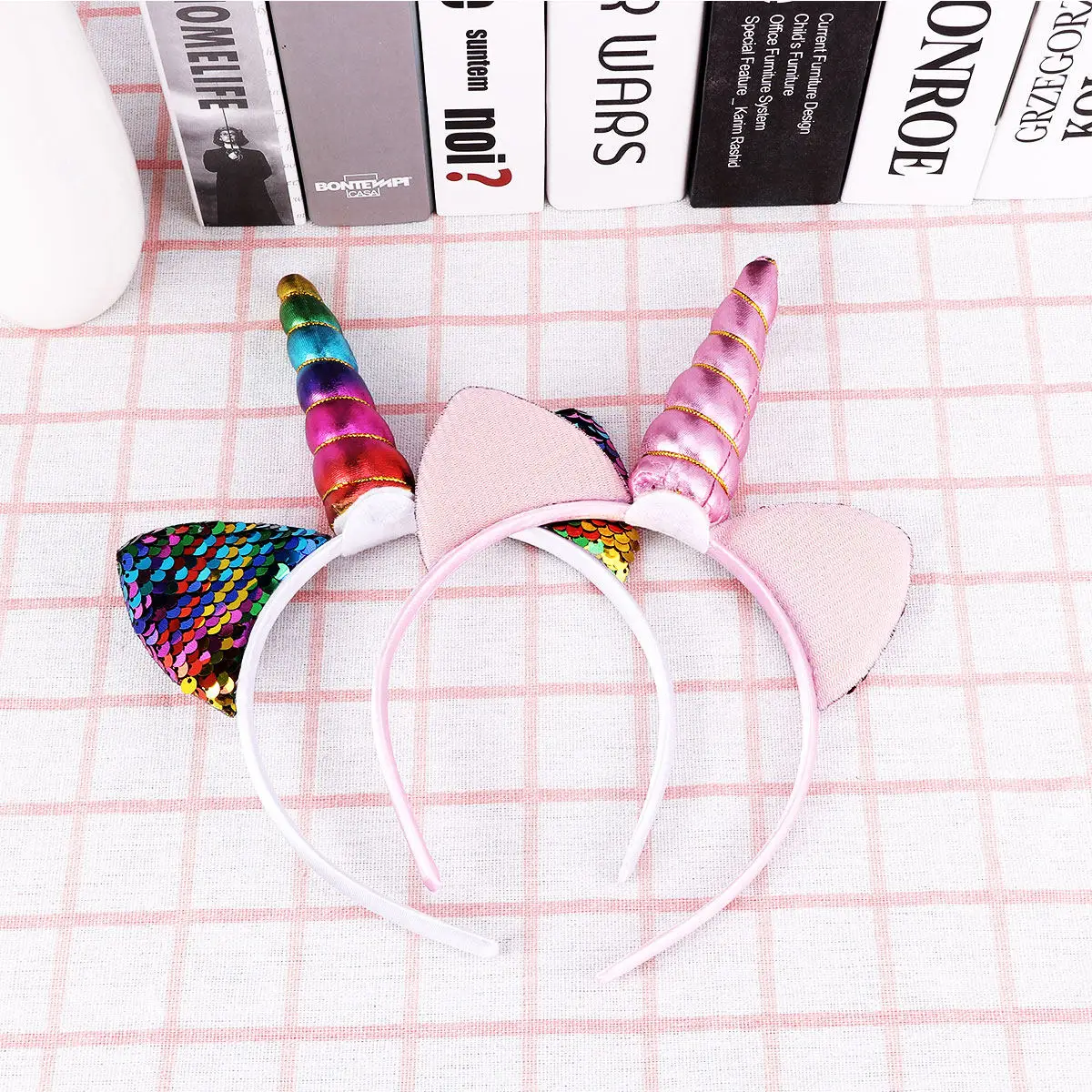 

2 шт. повязки на голову с единорогами, блестящие праздничные повязки с ушками, головные уборы для дня рождения, карнавала, Рождества, Пасхи, костюмов, реквизит для фотосессий