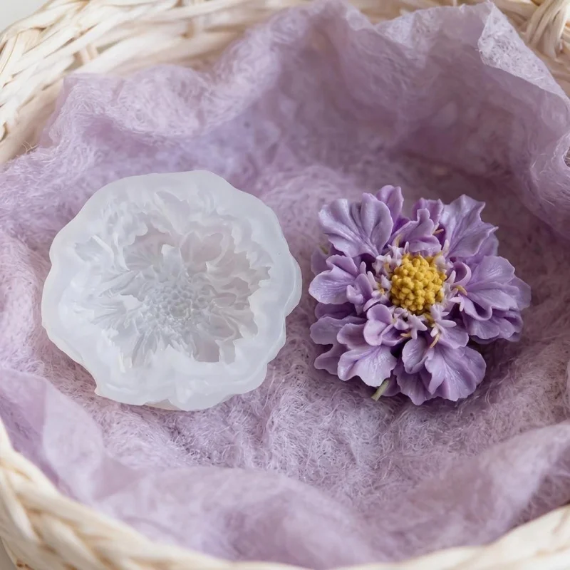 1 Dreamy Blue Potted Flower Silicone Mold，Applicablediy Artistic Candle，Handmade soap，Resin ornament，ins Feng Shui home decorati - view 3