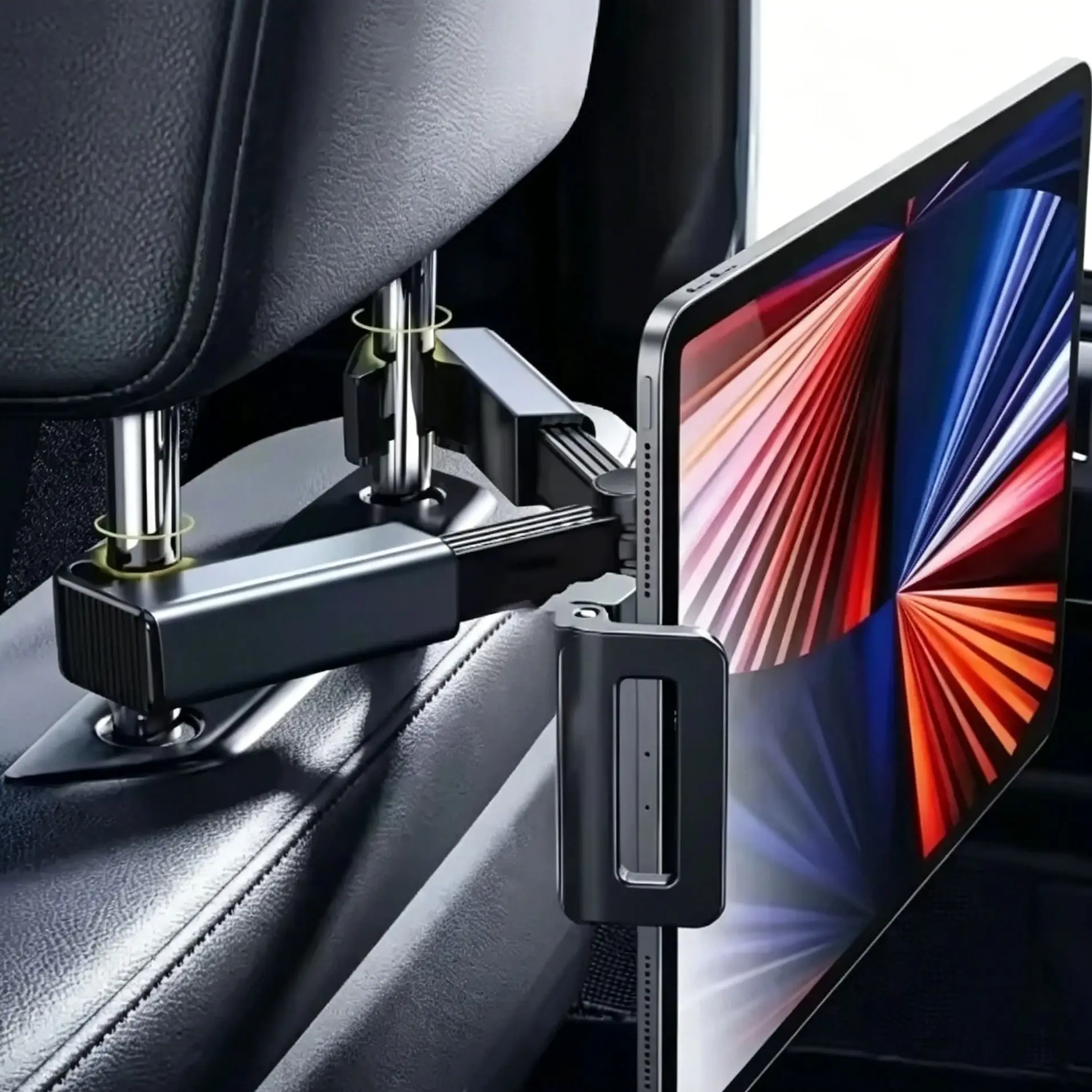 Telescopic Car Rear Headrest Mount Phone Holder Pillow Table