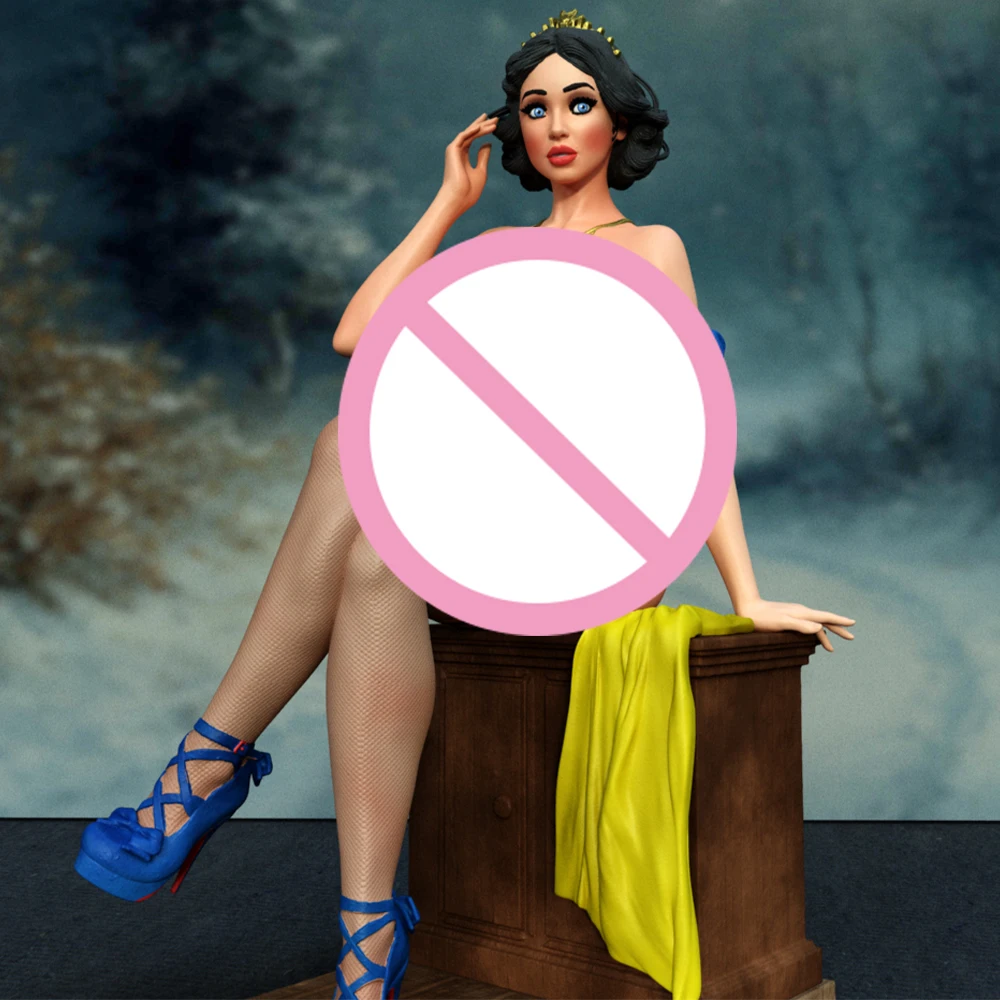 

Lady Girl on Chair 1/24 Scale Resin Figure Model Kit Sexy Diorama Unassembled Unpainted Doll 3D Printing DIY Statue Crafts Toy
