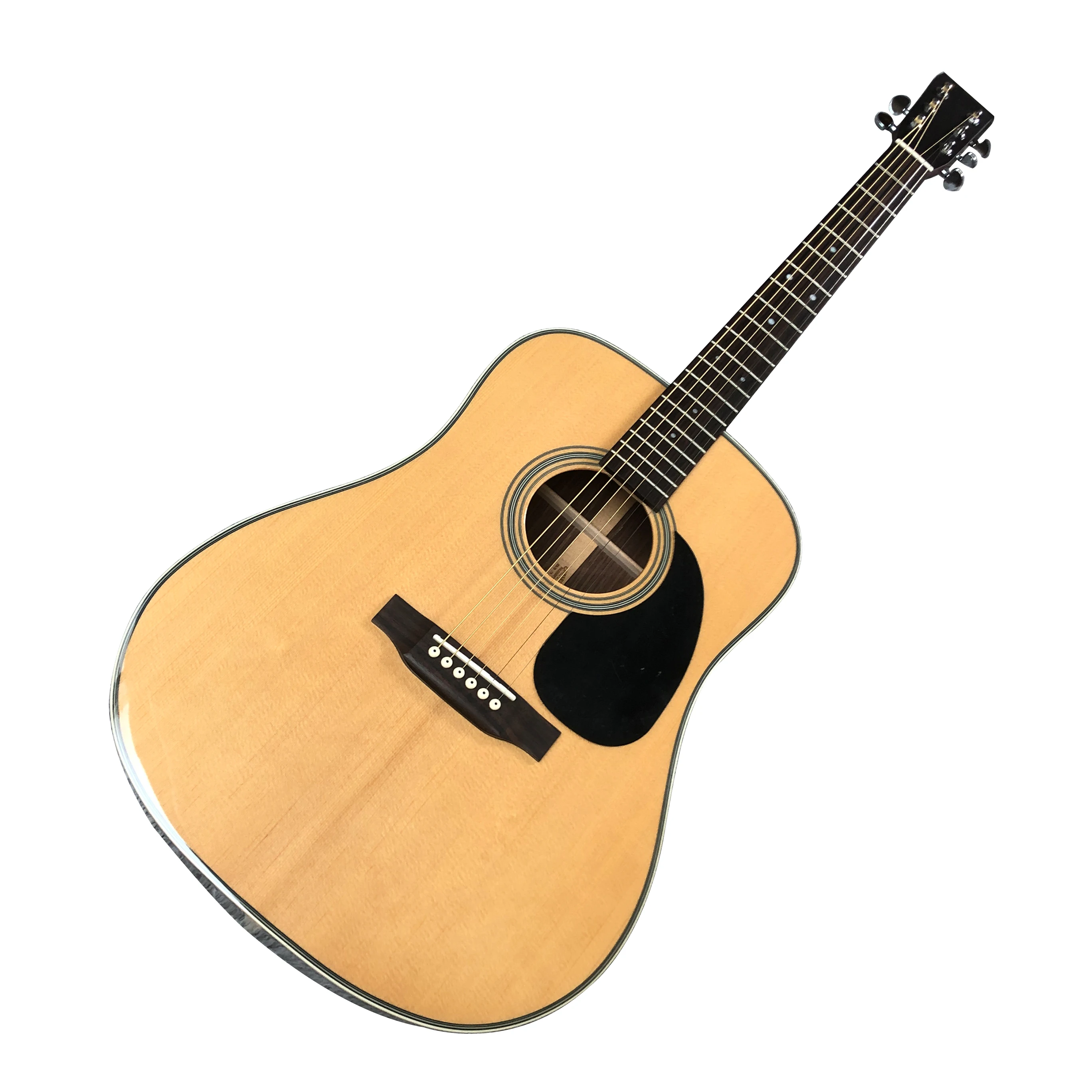 41 inch D28 series solid wood polished acoustic wood guitar