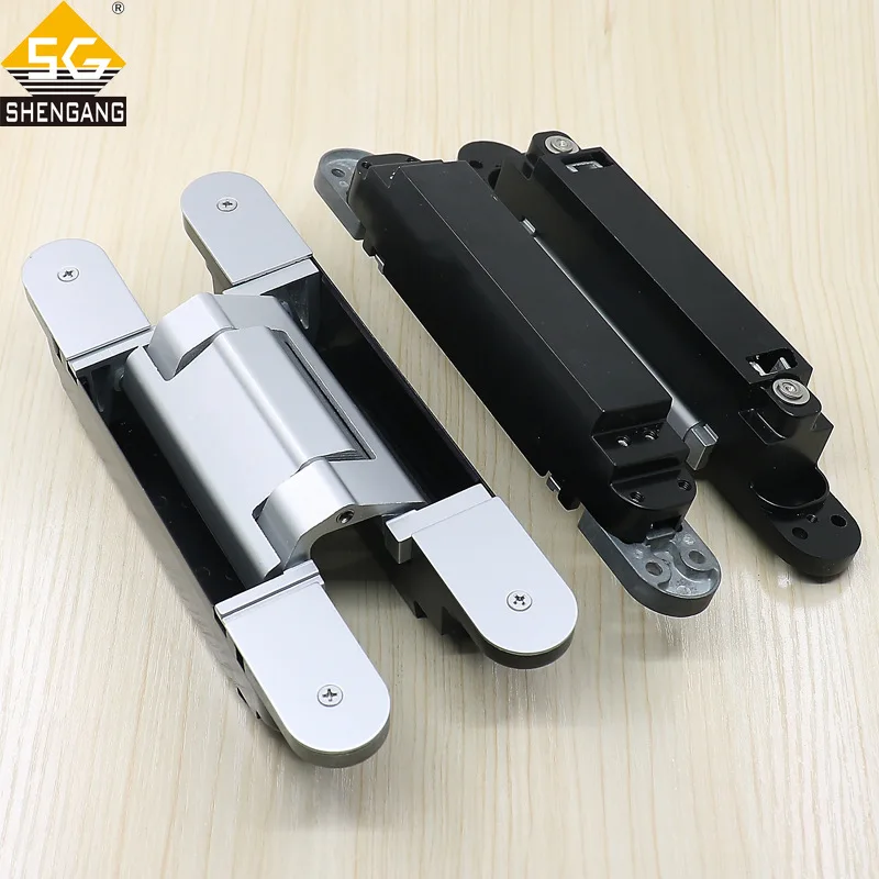 Style Zinc Alloy Hidden Heavy Duty 160KG 3D Invisible Adjustable Concealed Hinge for Heavy Duty Gate Wooden Swing Door - view 3