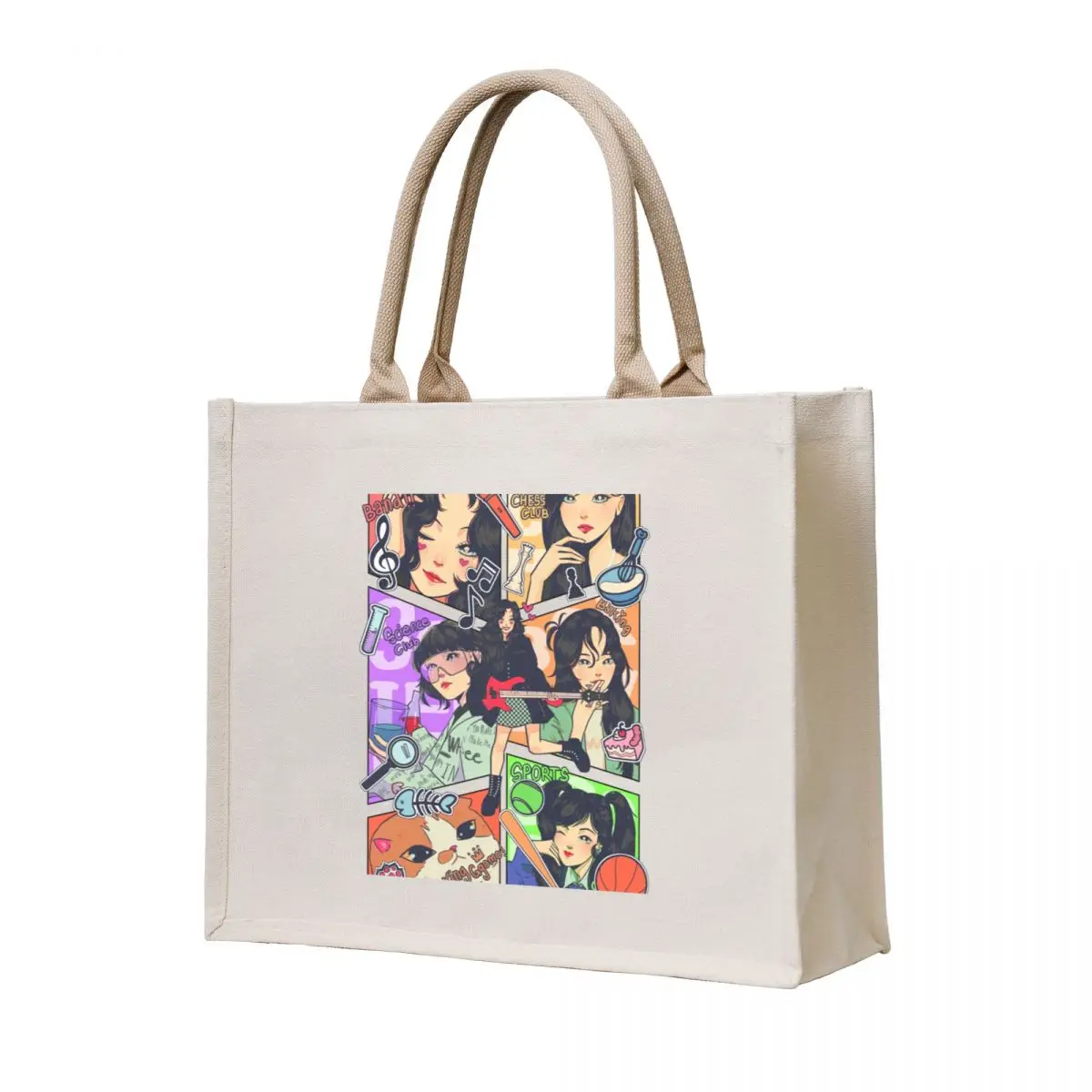 

MAMAMOO's WheeIn 2023 Season's Greeting Fanart Tote Bag hand bags Handbags sac pour femme women bag