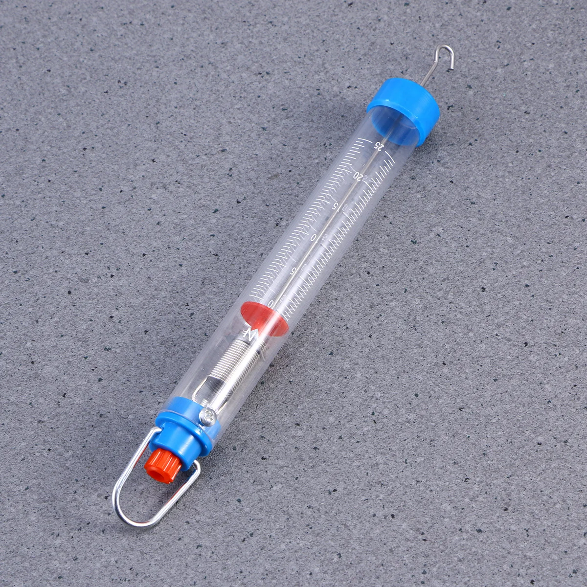 

Spring Scale 25N/2500G Mechanical Dynamometer Transparent Cylinder Stainless Steel Hanging Hook S-Hook Force Measurement Tool