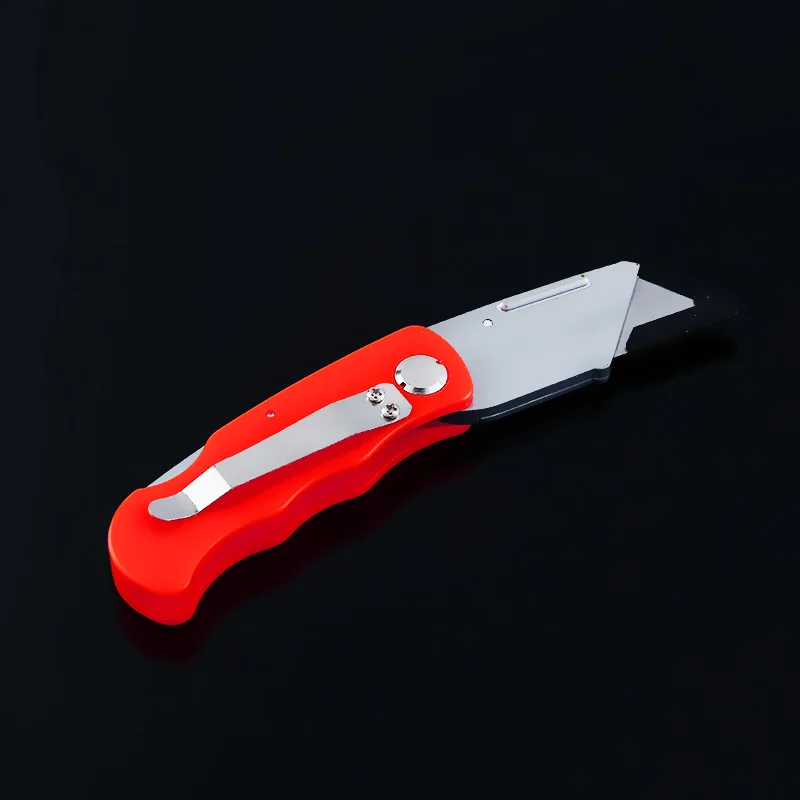 

Folding Utility Cutter Knife + 3 Blades Woodworking Outdoor Camping Pocket Knifes Paper Cutting Unpacking Wallpaper Art Supplies