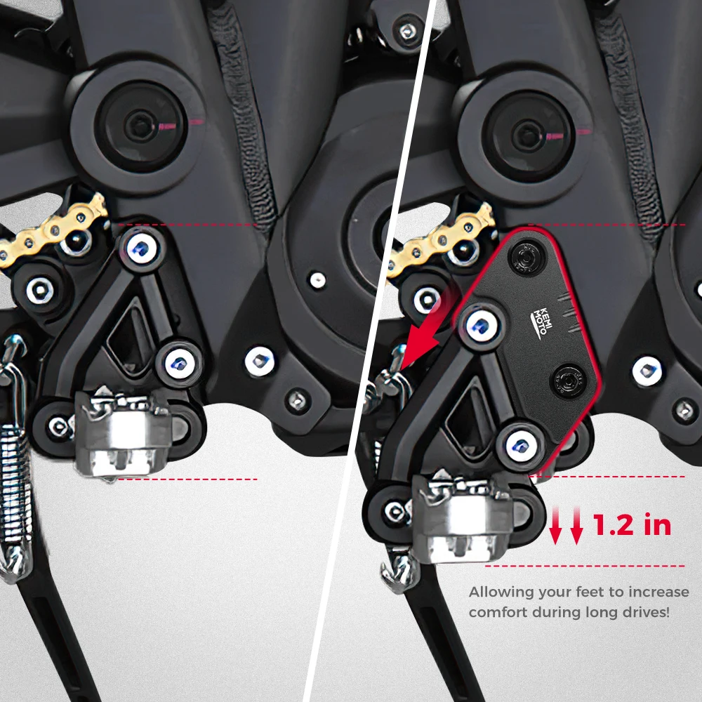 Foot Peg Extension Bracket Kits For Talaria Sting MX3 MX4 Electric Dirt Bike Footpeg Extenders Support CNC Aluminum Accessories