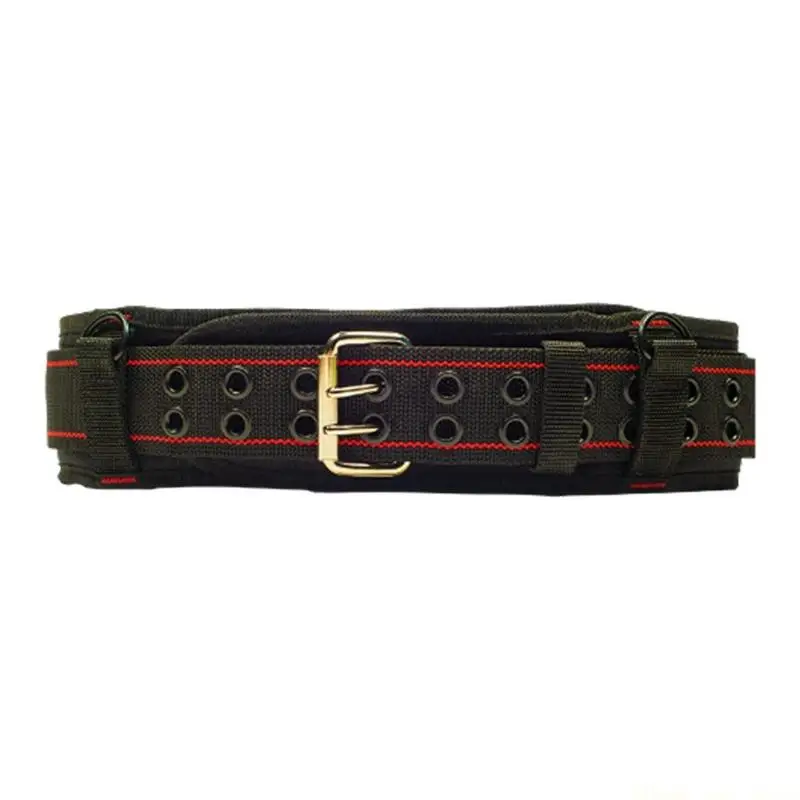 A2BE Waist Support Tool Belt with Nylon Webbing, Double-Prong Closure, and Connector Hardware for Tool Rig Carry and Daily Use