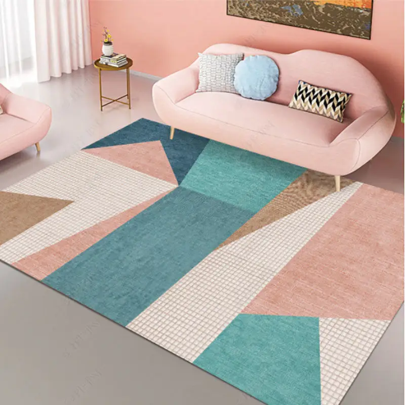 Modern Light Luxury High-end Living Room Carpet Homestay Decoration Home Bedroom Bedside Blanket Area Rug Soft Entrance Doormat