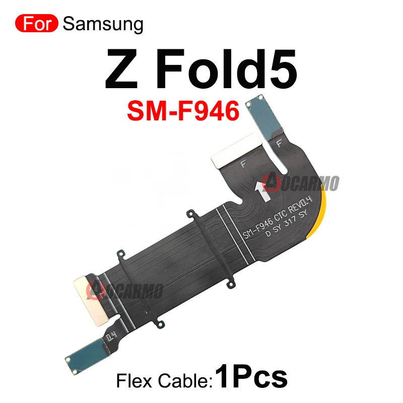 For Samsung Galaxy Z Fold 5 4 3 2 Fold1 Z Fold5 MainBoard Connection LCD Screen Spin Axis USB Main Flex Cable Replacement Part