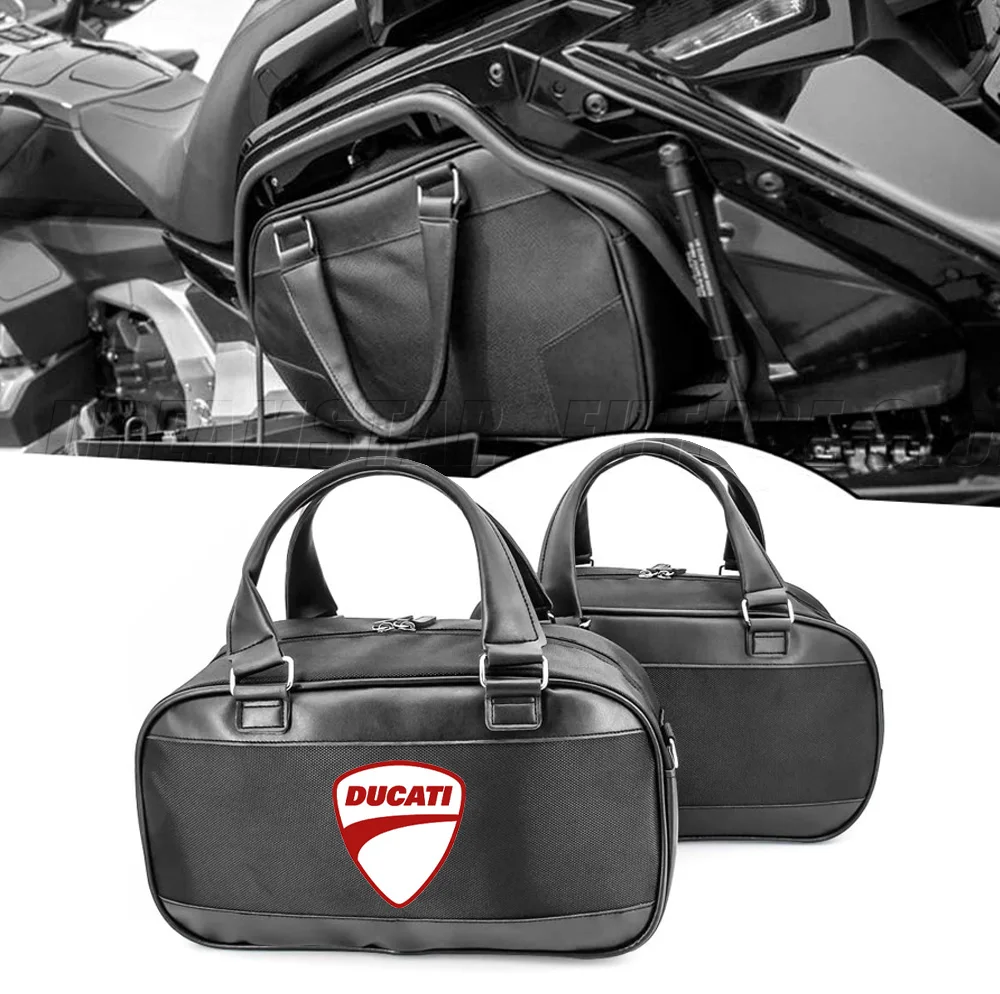 

For DUCATI DUCATI DUCATI 2019 2020 2021 2022 2023 2024 Motorcycle Trunk Saddlebag Saddle bags Liner Set Inner Bag Side Case