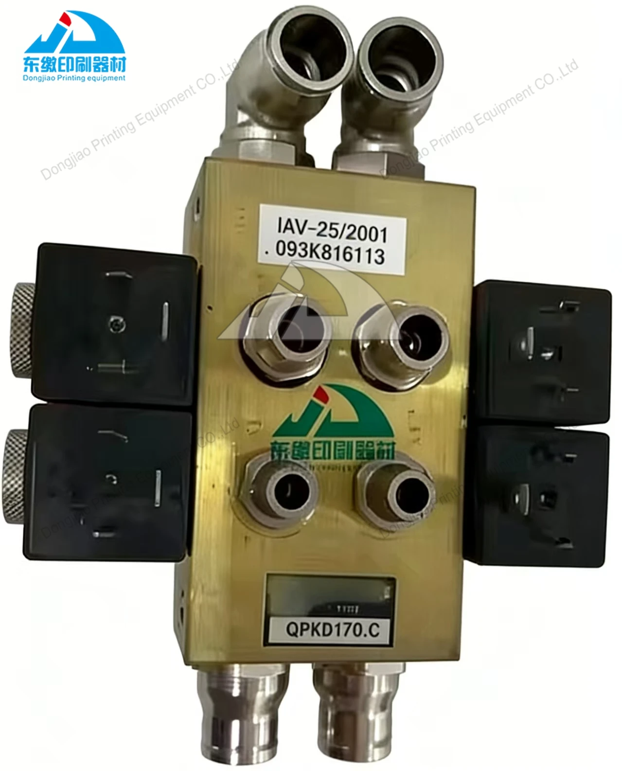 

Printing Machinery Parts IAV-25/2001 093K816113 Solenoid Valve Block 24DC for PNEUMAX OPXD170.C for Roland 700 Original Valve