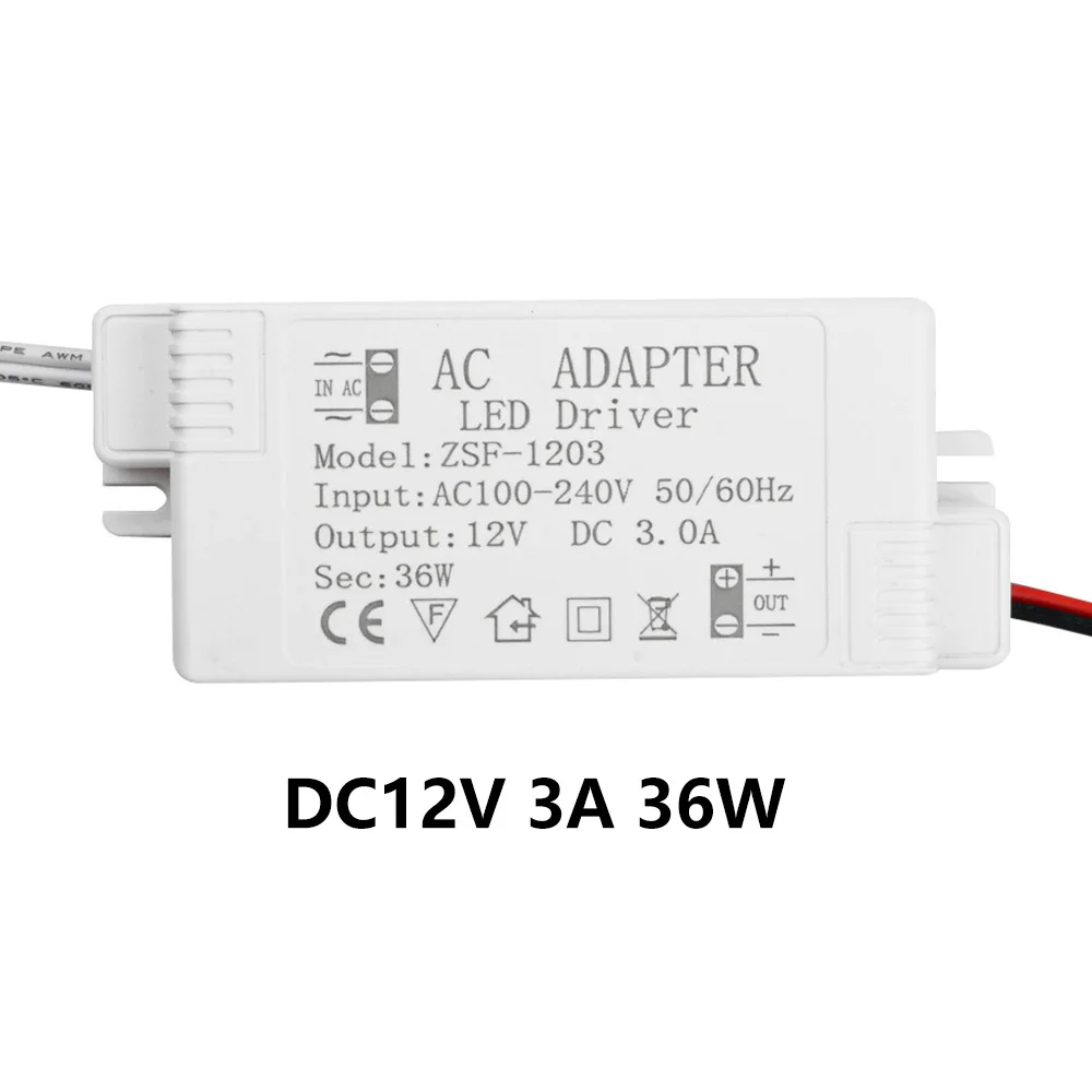 LEDドライバー AC 100-240V DC 12V LED Driver 12V 60W Waterproof IP67 Power Supply Transformer 90V