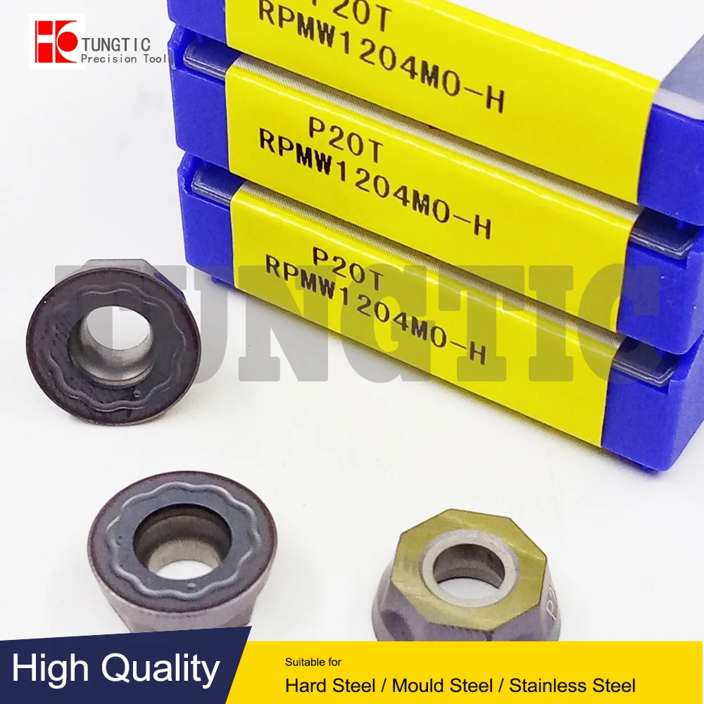 

RPMW1204MO-H P20T RPMW 1204 MO ZCC Indexable Milling Inserts Lathe Cutter Tools for Stainless Steel