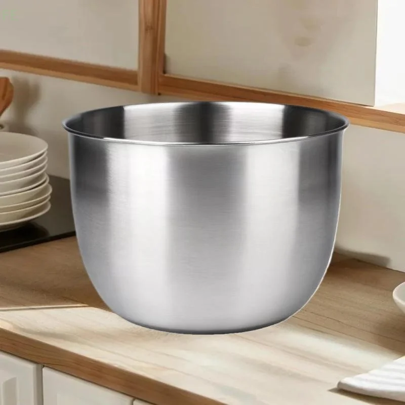 Stainless Steel Mixing Bowl Deep Design Cooking Baking Cake Bread Salad Egg Beater Basin Fruit Container Kitchen Cooking Tools