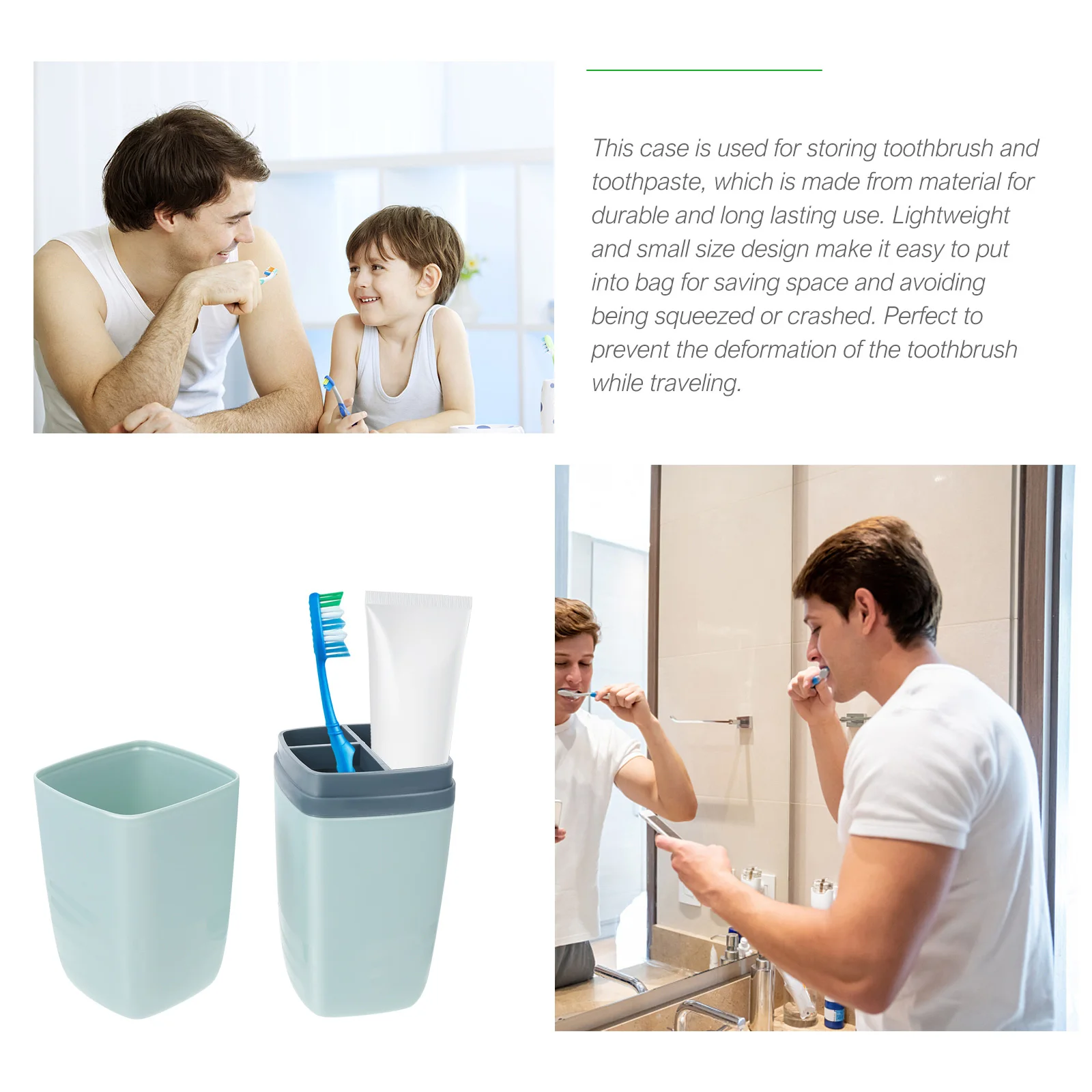 

Portable Toothbrush Travel Toothpaste Container Small Size For Camping Outdoor Use Wash Cup Travel Toothpaste Case Storage Box