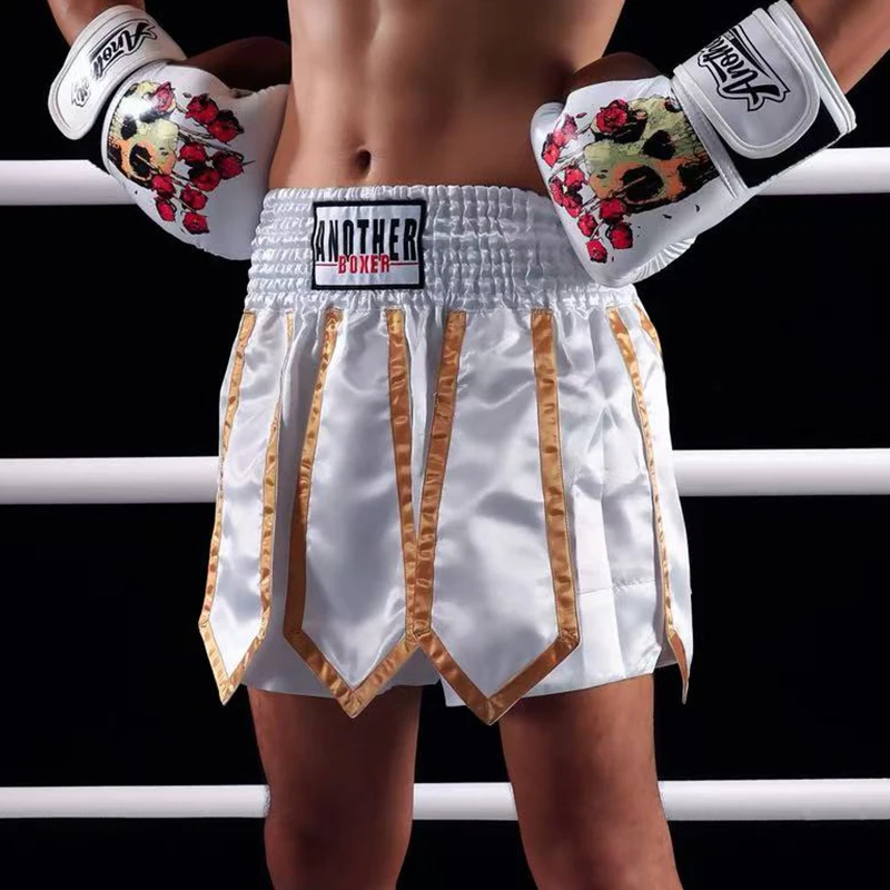 الملاكمة التايلاندية السراويل المصارع التايلاندية سراويل ملاكمة الرجال النساء الاطفال BJJ MMA التدريب الملابس قفص القتال Thaiboxing كيك بوكسينغ السراويل