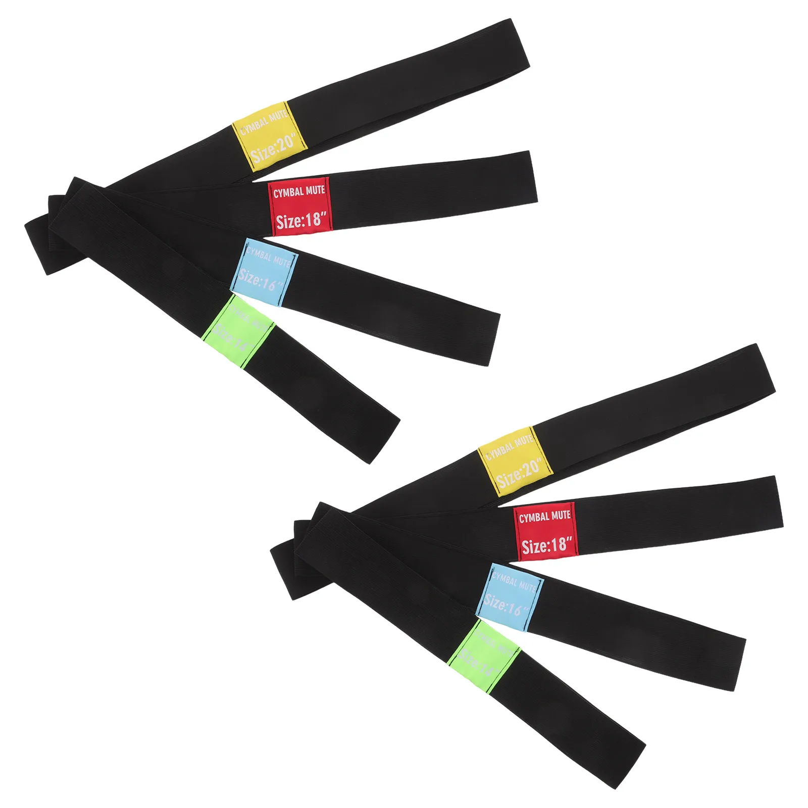 

8Pcs Cymbal Mute Pads Elastic Drum Silencers Quiet Practice for 14 16 18 20 Inch Cymbals Hearing Protection Noise Reduction