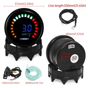 Digital Turbo Druckmesser für Auto, 52 mm, Turbo -Boost, -1 ~ 3 bar -15 ~ 45 psi, Vakuumdruckmesser für 12 -V -Benzinmotor 10 Hauptverkaufsturbo -Test - №6