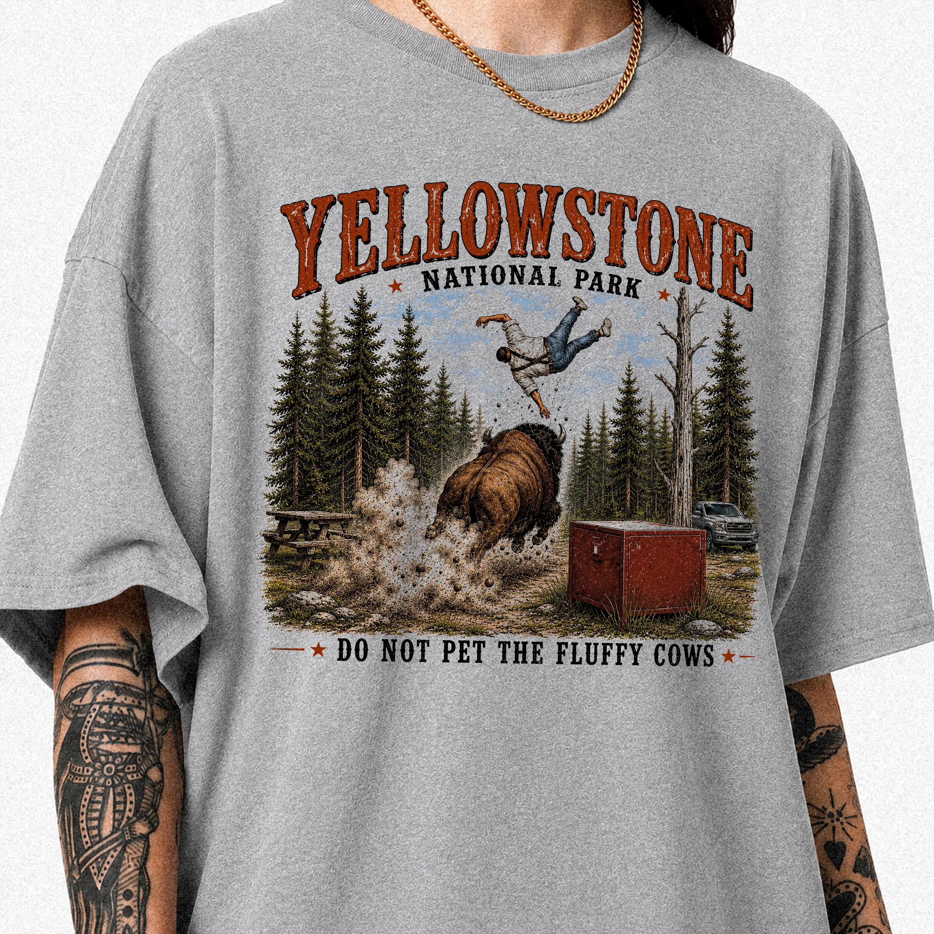 Do Not Pet The Fluffy Cows T-shirt, Yellowstone National Park Shirt, Family Trip Outfit, Matching Camp Tees, Vacation Gifts