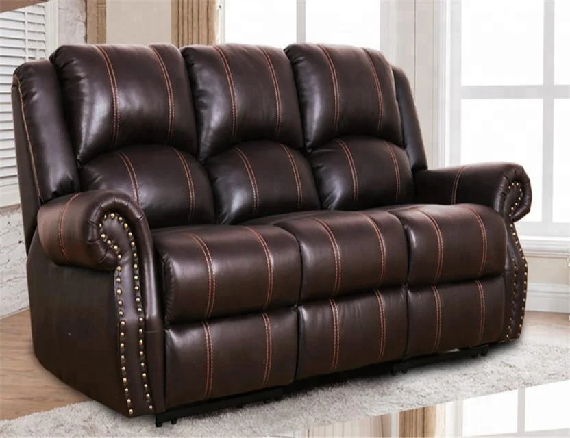 Classic italy Top grain leather sofa recliner Lazy boy reclining sofa