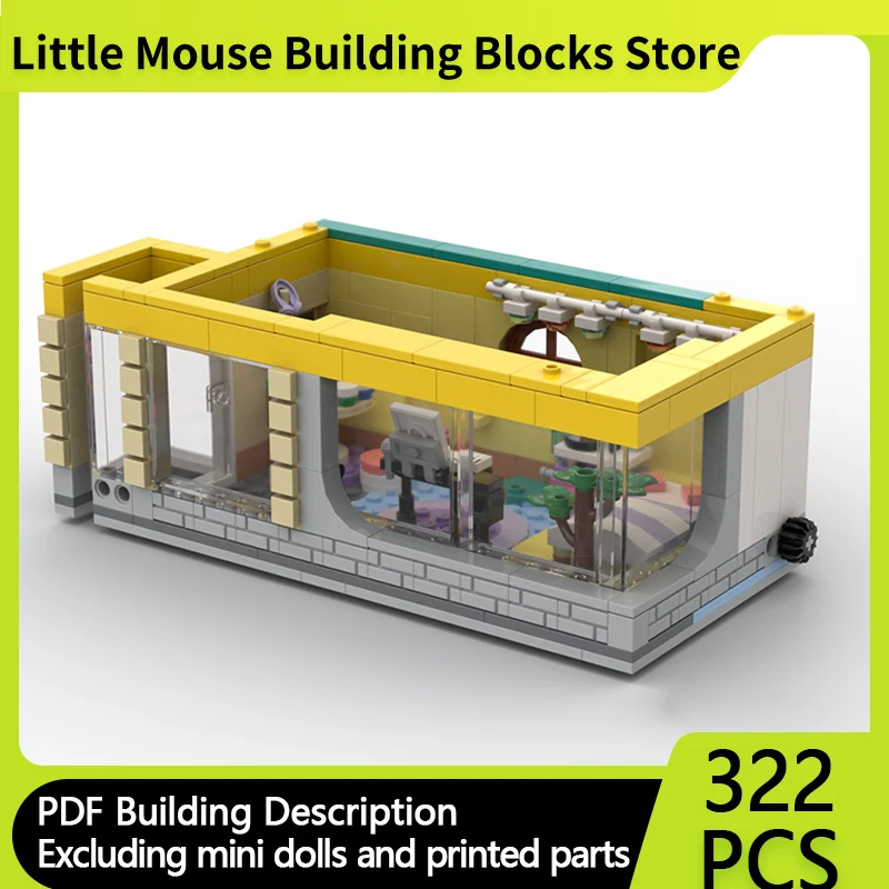 

Модель с видом на улицу, MOC, строительные кирпичи, квартира, резиденция, пол, модульные технологии, подарки, праздник, сборка, детские игрушки, костюм