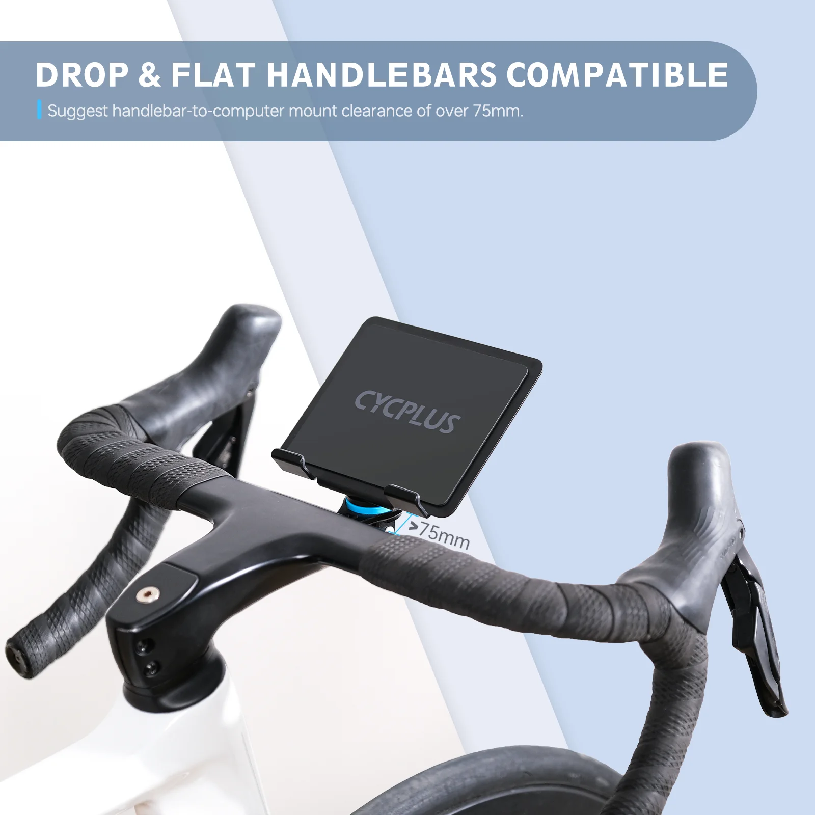CYCPLUS Z7 Indoor Bike Phone Holder for Phone/Tablets Drop & Flat