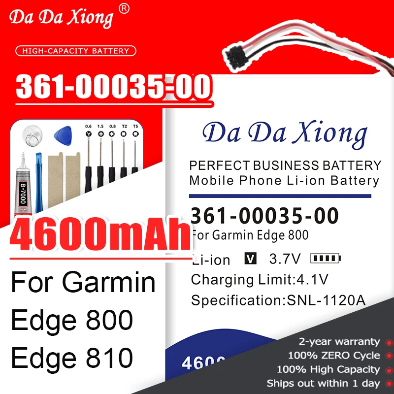 4600mAh 361-00035-00 NEW Battery For Garmin Edge 800 , Edge 810