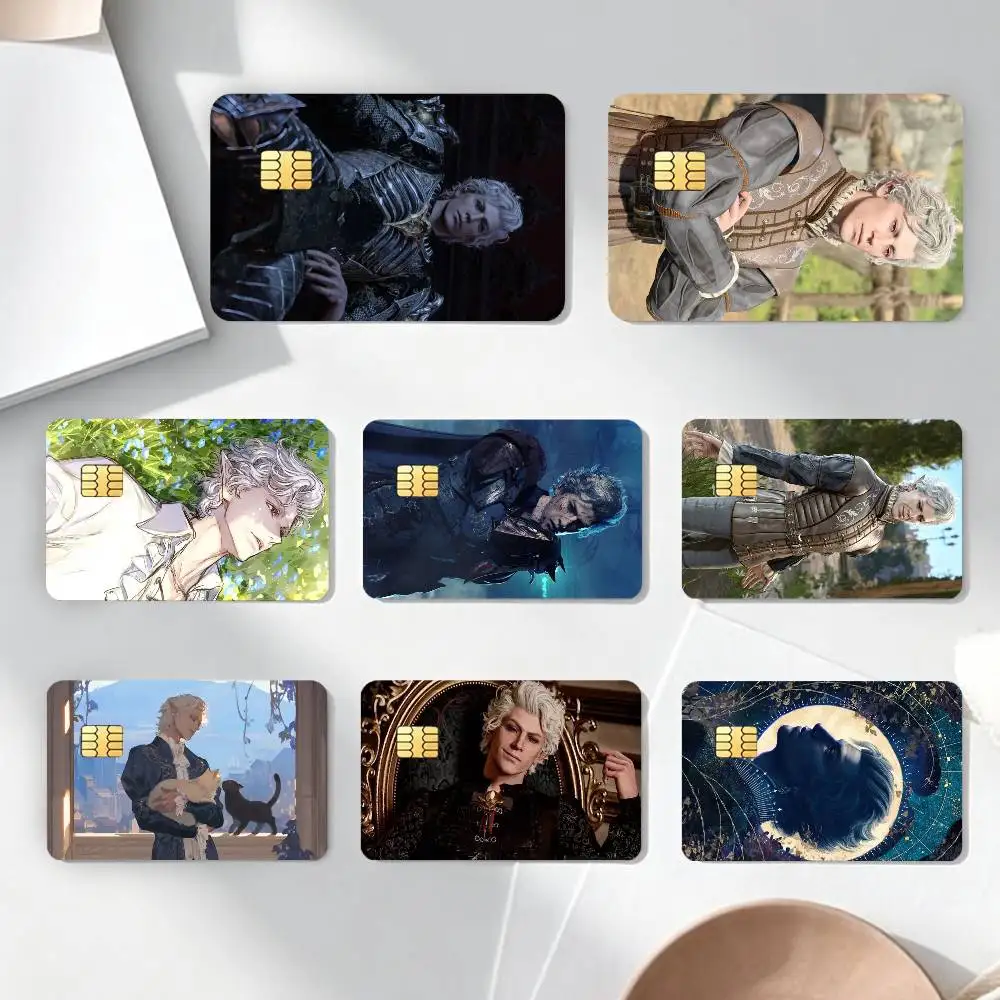 

B-Baldurs A-AstarionS Credit Card HD Stickers Game Card Decal Card Matte Film Skin Small Chip Waterproof Sticker
