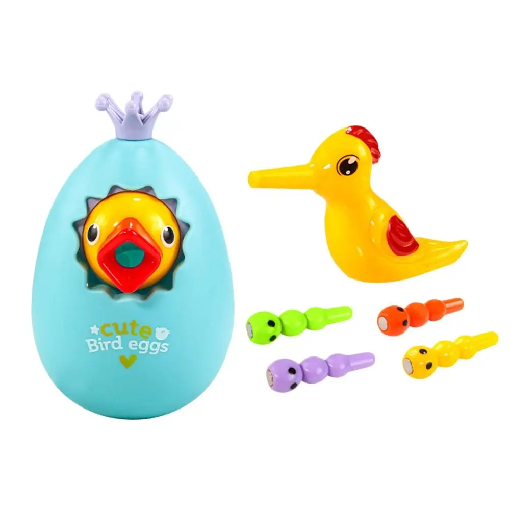 3 IN 1 Roly-Poly Salvadanaio Colorato Coordinazione occhio-mano Picchio Cattura Verme Gioco Montessori Interattivo Uccelli Gioco di Alimentazione