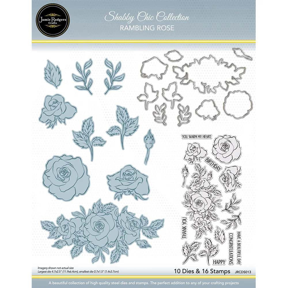 Postage & Dash Hearts Die Set Valentines Day Clear Stamps and Metal Cutting Dies Sets DIY Cuts Craft Scrapbooking Decoration