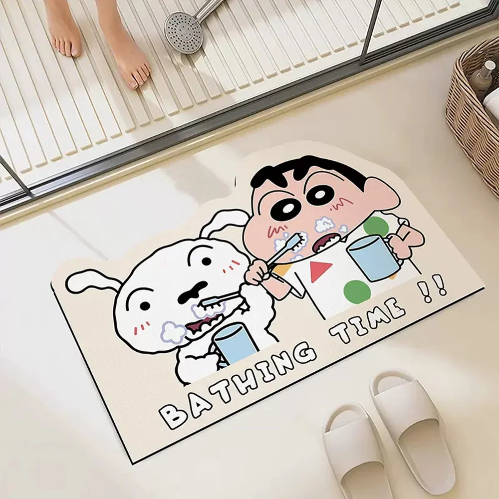 Dessin animé salle de douche absorption d'eau cadeaux à la maison à la mode et dessin animé exquis périphérique d'anime doux et confortable