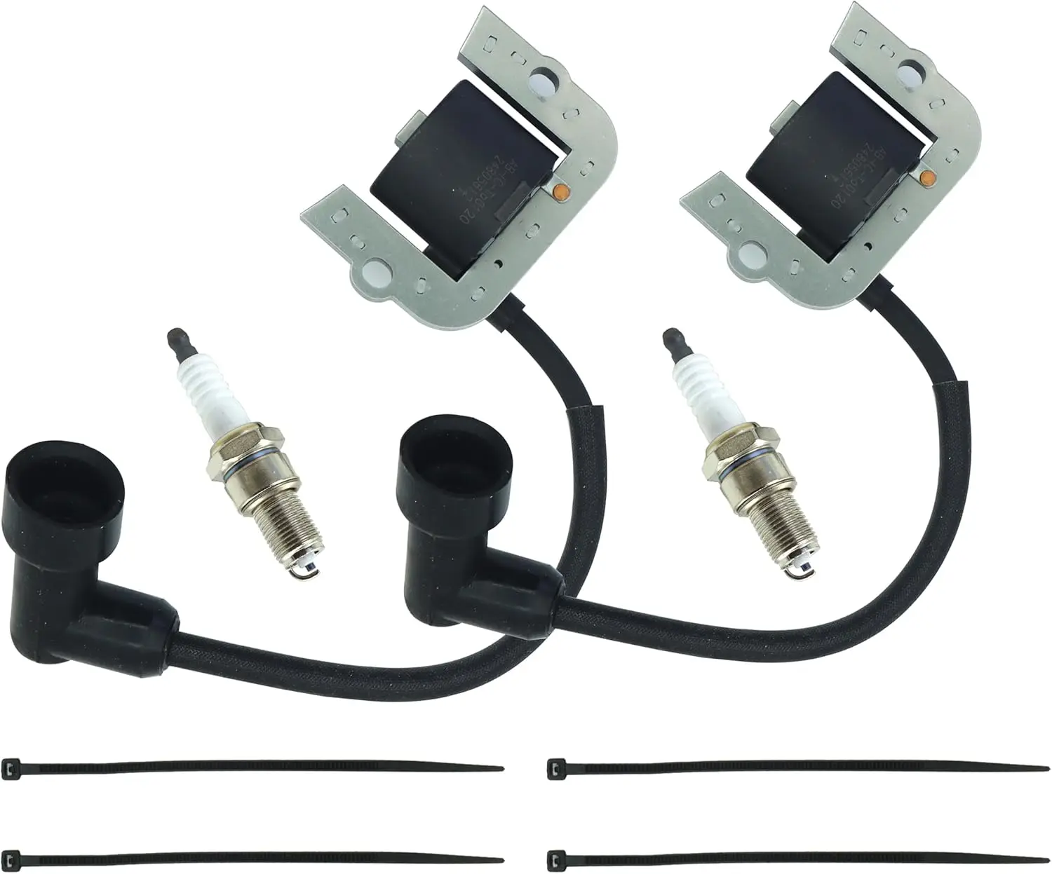 2 Pack of 139-0720 136-7883 Ignition Coil Module Compatible with Toro TimeCutter Exmark Series Riding Lawn Mowers with Spark plu