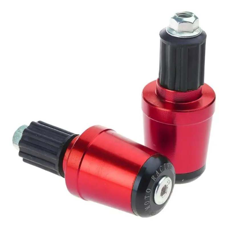 

02DE Universal Motorcycle Handle Bar End Handlebar Grips ends Sliders Plug Slider Counterweight
