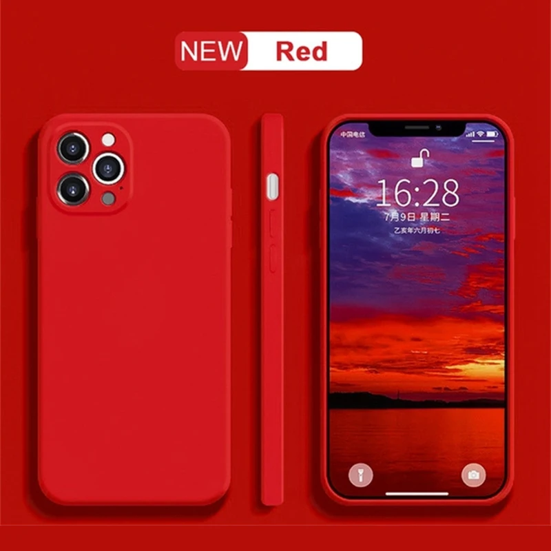 Original Official Silicone Case For iPhone 11 13 Pro X XR XS Case For iPhone 12 Pro Max 7 8 Plus SE 2020 Cover cases