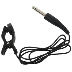 Clip Universal para guitarra acústica, micrófono de contacto piezoeléctrico para pastilla, color negro