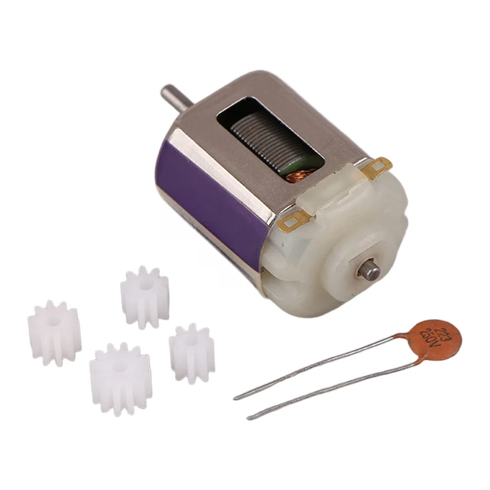 130 Carbon Brush DC Motor 3.6-8.4V 52000RPM With 4 Pinion Gears For DIY RC For 4WD Racing Car Toy Model