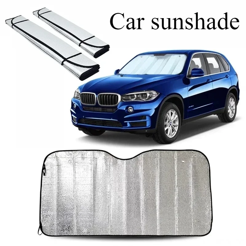 

Car Sunshade Foldable Retractable UV Protection Car Sunshade - Front Rear Window Curtain + Windshield Visor Cover