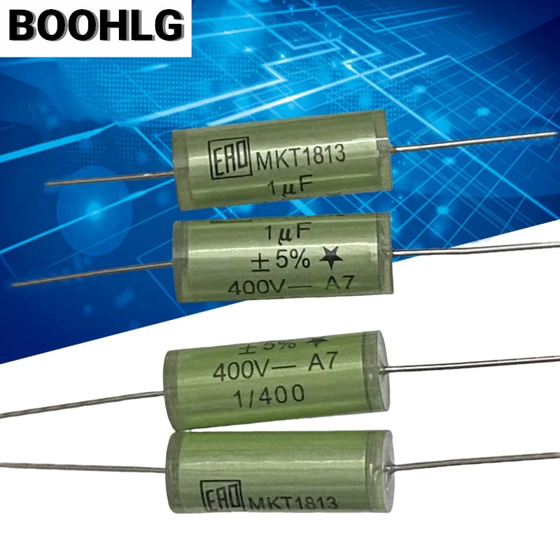 

2PCS ERO 1813 Green Elf Audio Capacitor 1UF 105J 400V 12X30MM Leaded Pure Copper