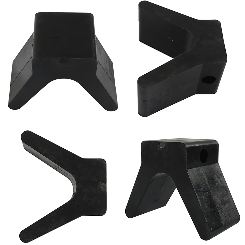 

2 Inch V-Style Boat Trailer Bow Stop 1/2In Mounting Hole Diameter Boat Bow Stop Trailer Stopper for Ski Boat Trailer Caravans