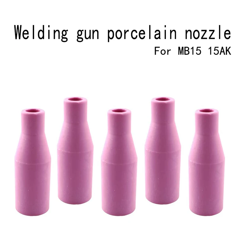 2pcs/5pcs/10pcs MB-15AK 14AK MIG/MAG Gas Ceramic Nozzle Euro Style Welding Gun Tip Nozzle Shield Cup for Welding Torch