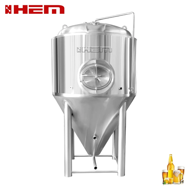 One-Stop 300L 500L 1000L Agitated Wine Beer Fermentation Tank 5000L Conical Core Pressure Vessel Component Fermenting Equipment