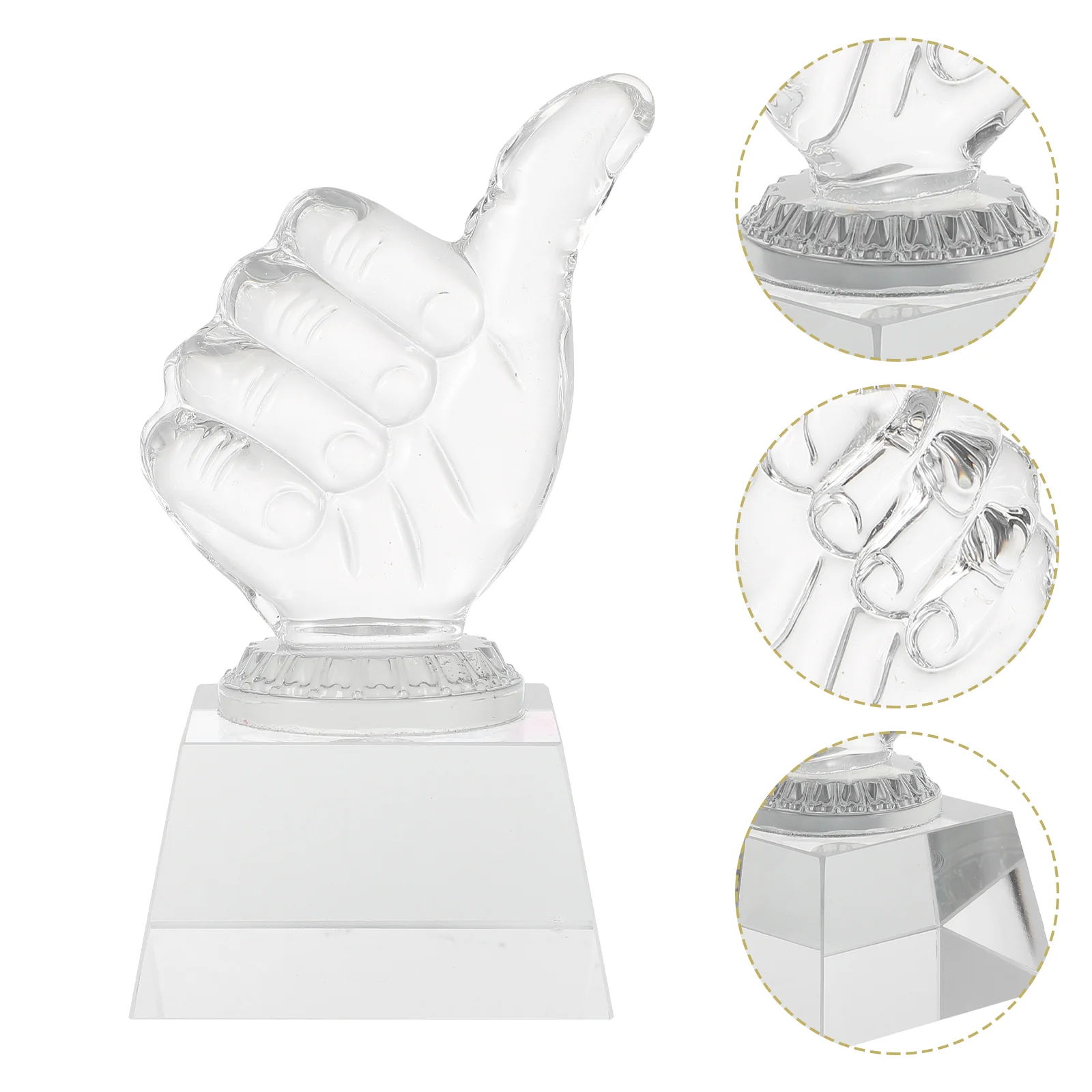 

The Medal Trophy Student Decorate Sports Acrylic Desk Accessories Crystal Tablescape Prize Supply Delicate