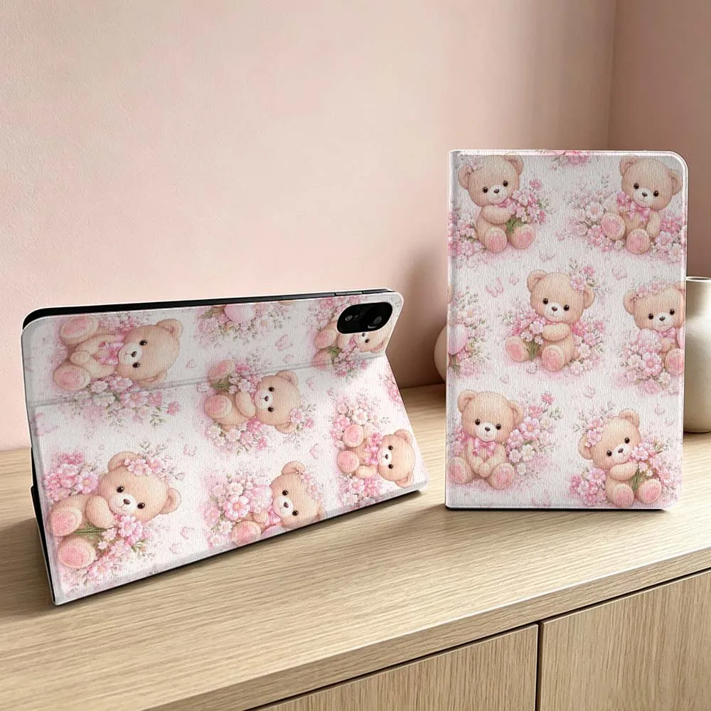 Bear For Xiaomi Redmi Mi Pad 8 7 6 5 4 2 SE K Pro Max Ultra Poco Pad Foldable Tablet Case Soft